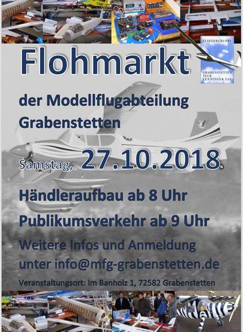 Plakat Modellbauflohmarkt